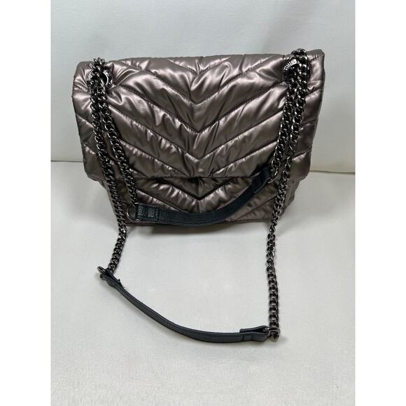 Think Royln Shoulder Bag Quilted Crossbody/Shoulder Tote Adjustable Chain Strap - Picture 6 of 16